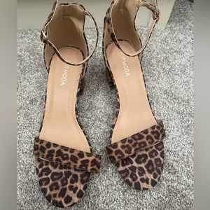 Top Moda Leopard Print Heals